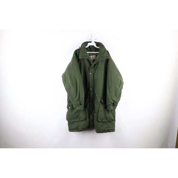 Vintage 90s Mens 65 180 cm Swedish Military M-90 Cold Weather Parka Jacket Green